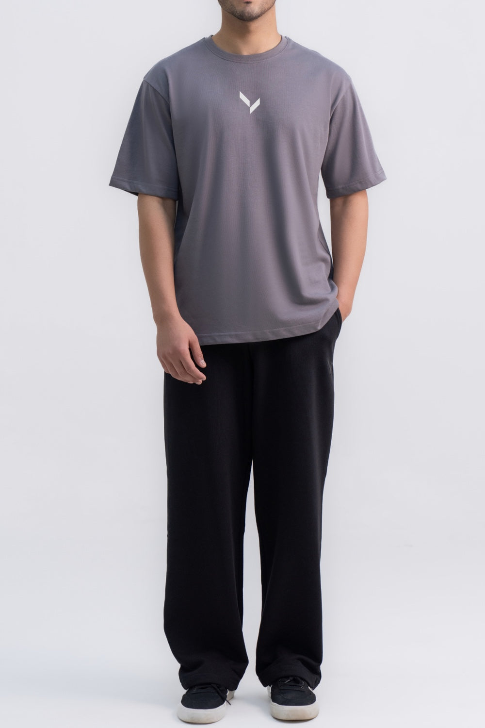 Signature Tee - Steel Grey