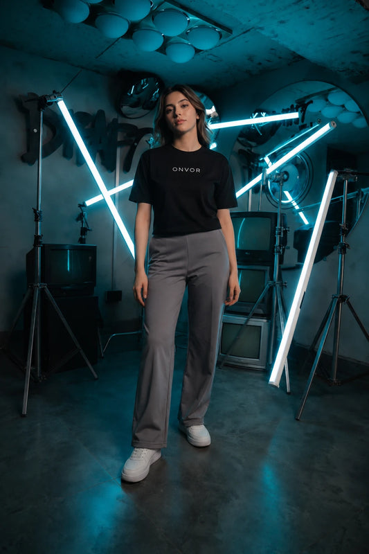 Stamp Tee - Black - Women