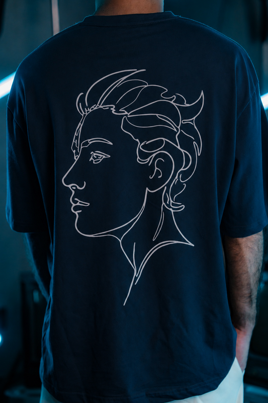 Navy Faceline Tee - Men