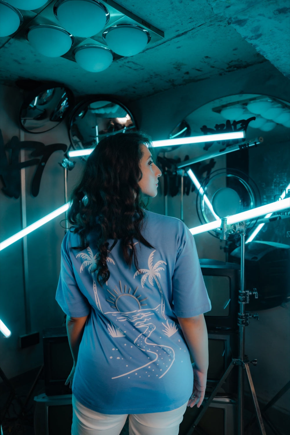 Blue Sunset Escape Tee - Women