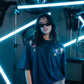 Navy Wildflower Tee - Women
