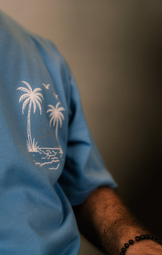 Blue Sunset Escape Tee - Men