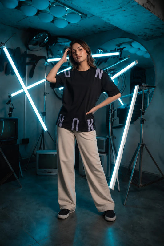 Refined Loose Fit Tee - Black - Women