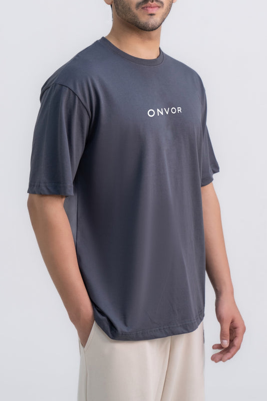 Stamp Tee - Charcoal